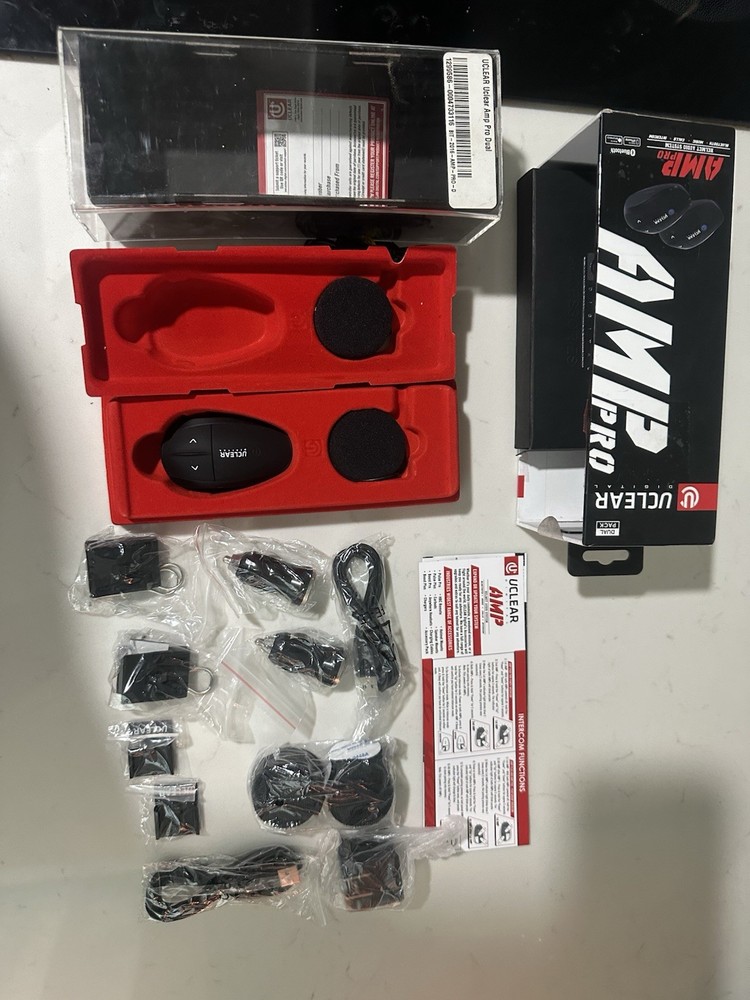 Uclear AMP pro Bluetooth Helmet Audio System Motorcycle Single Headset  Speaker