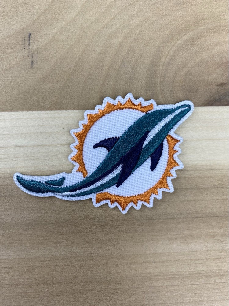 Miami Dolphins Embroidered Iron On Patch 2"x2.5"