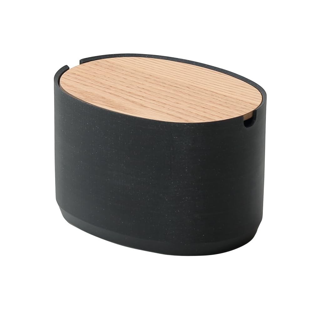 ideaco Oval Box M High stone sand black