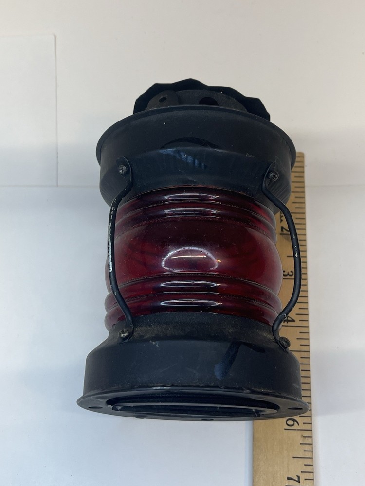 Vintage 6” Lantern Red Preowned