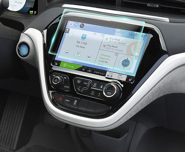 Crystal Clear Screen Protector for 2017 Chevrolet Bolt Vehicle Navigation