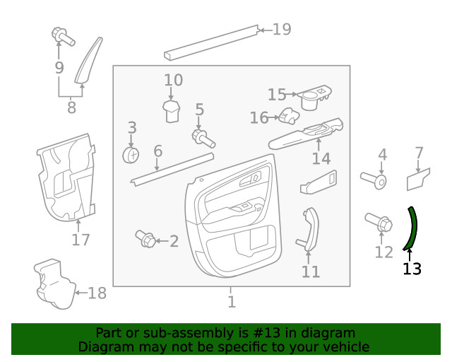 Genuine GM Handle Cover 25942971