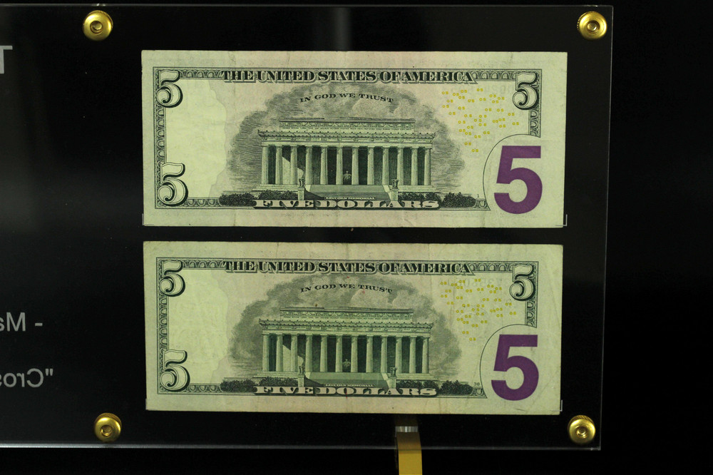 RARE $5 Error Pair – 2017A + 2021 * Low Run Star Note – Matching Misaligned