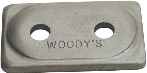 Woody's Traction Aluminum Angled Double Support Plates - 48 Pack