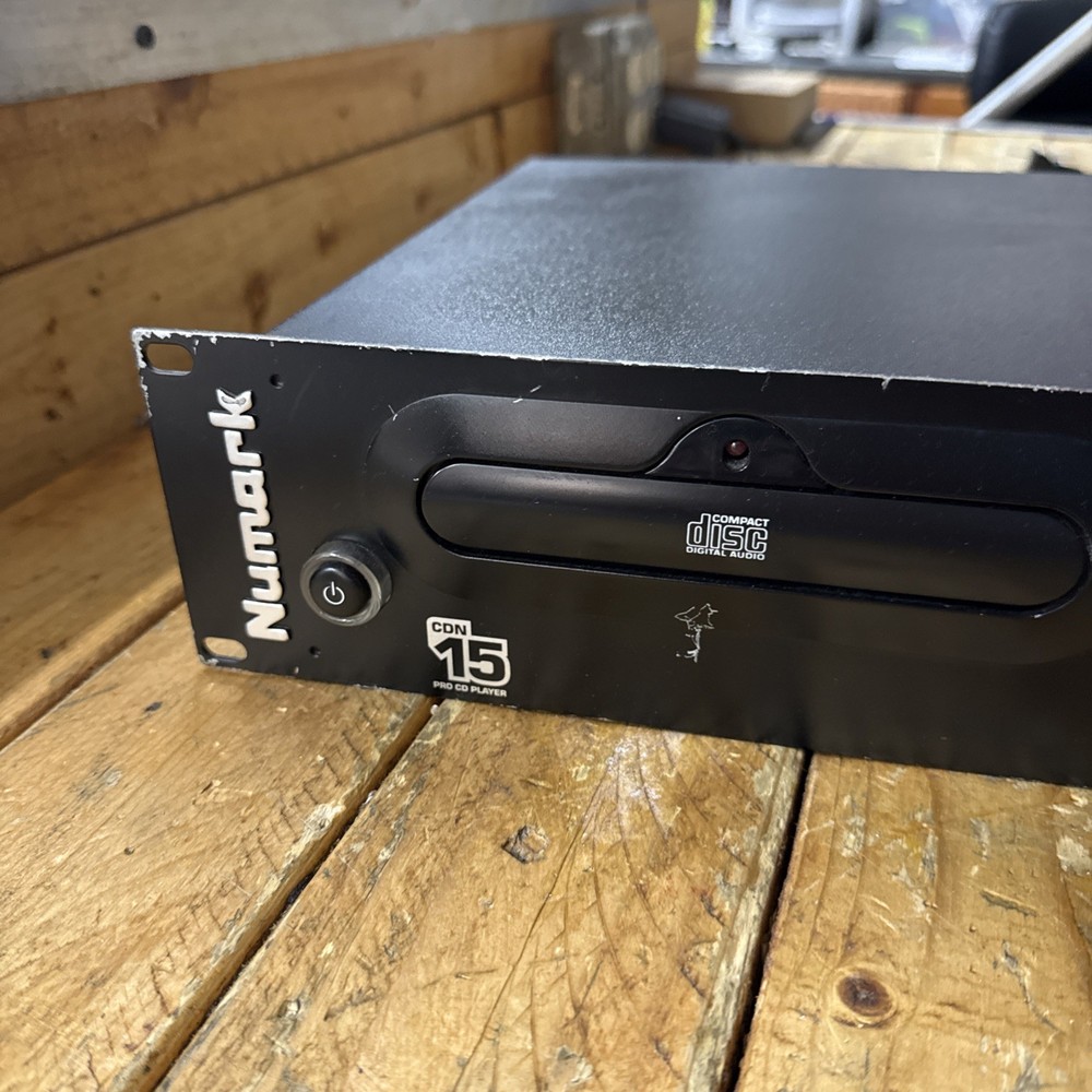 Numark CDN15 Rack Mount CD Player DJ Music Gear Stackable Black Great Quality