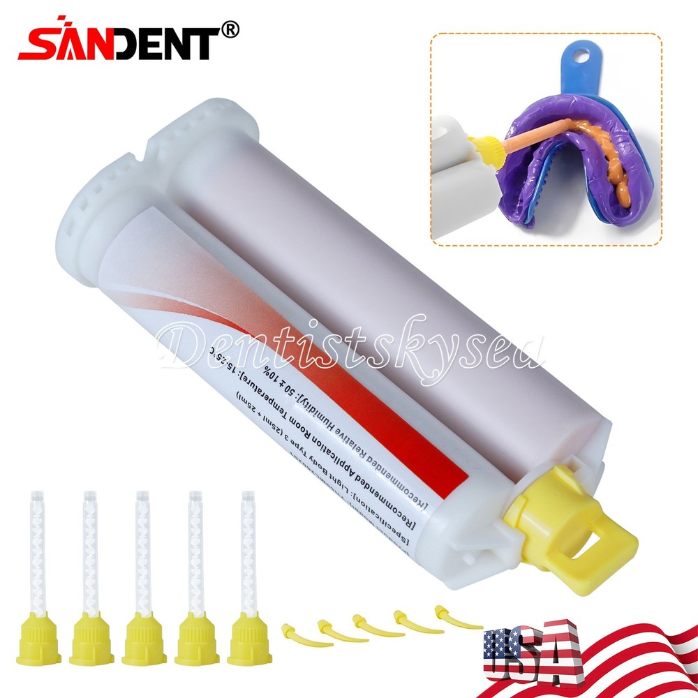 Light Body Silicone Impression Material Putty Base 50ML Cartridge