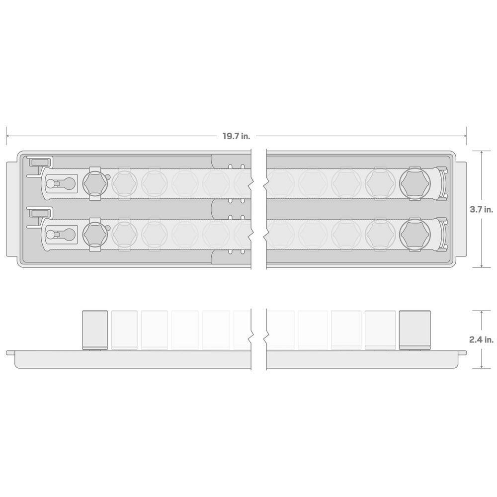 1/2 In. Drive 6-Point Socket Set (23-Piece)