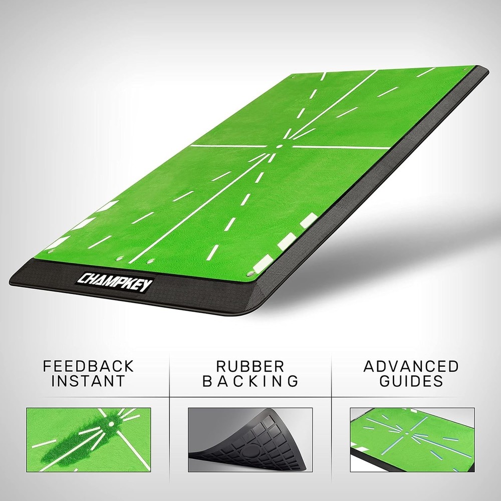 Foldable Golf Hitting Mat – 13"x17" with Path Feedback for Skill Improvement