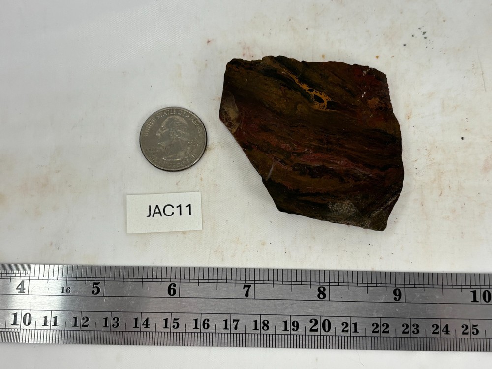 Cali Layered Jasp / Agate Slab Cabbing Lapidary Combo Ship Avail