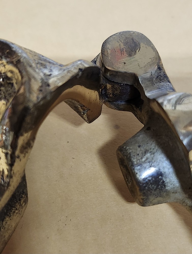 Vintage Squirrel On A Log Brass Nut Cracker Solid Heavy 6"