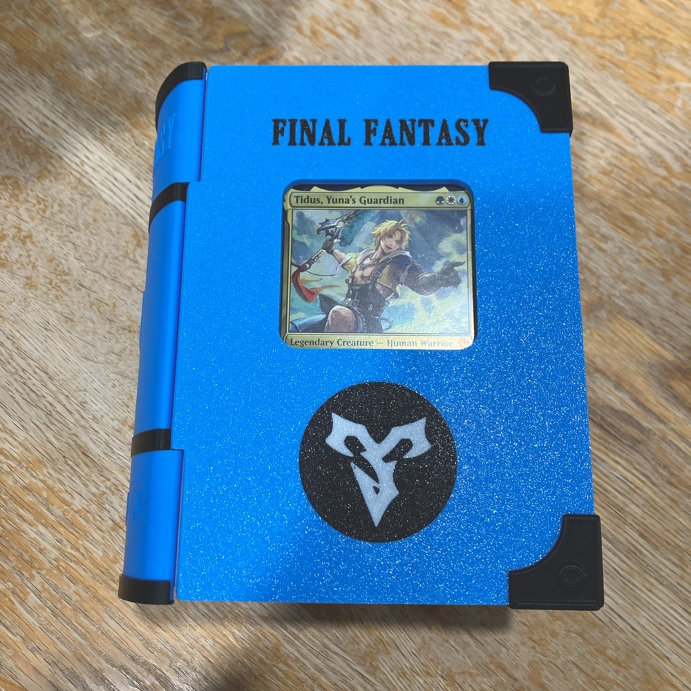 MTG Commander Deck Box - Final Fantasy Themed Commander Display Customizable