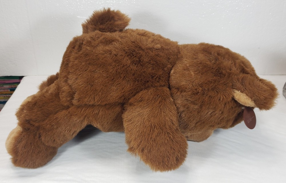 1991 Cuddle Wit Plush Teddy Bear with Bow Tie, 20"
