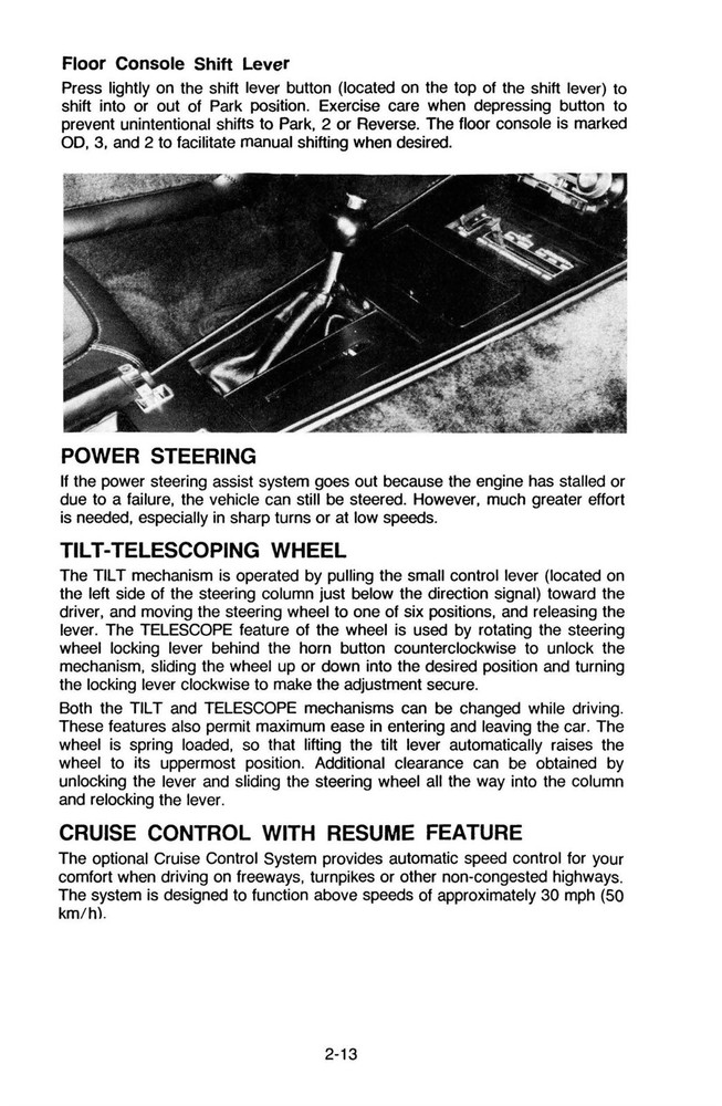 1982 Chevrolet Corvette Owner's Manual