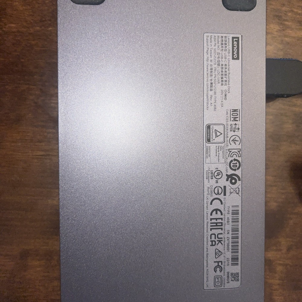 Lenovo USB-C Universal Business Dock LDC-VAR TYPE 40B3