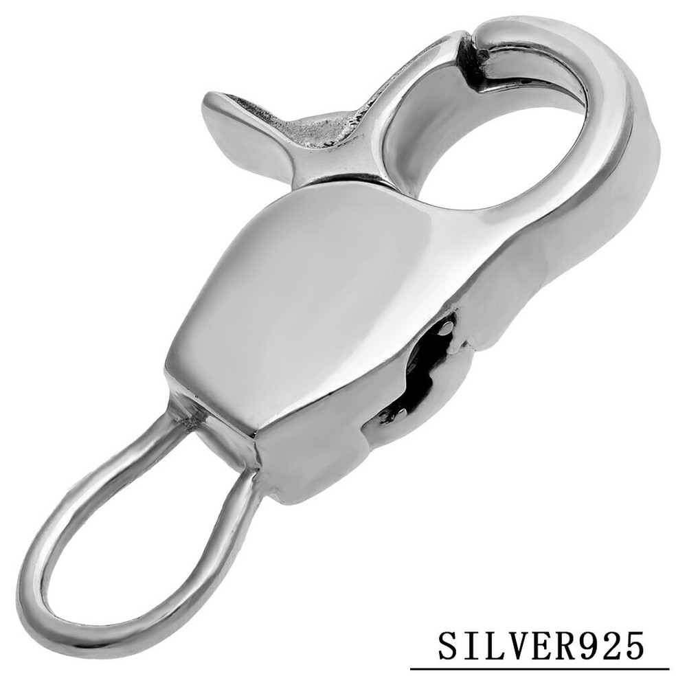 Sterling Silver 925 Lobster Clasp Key Ring Keychain Hook