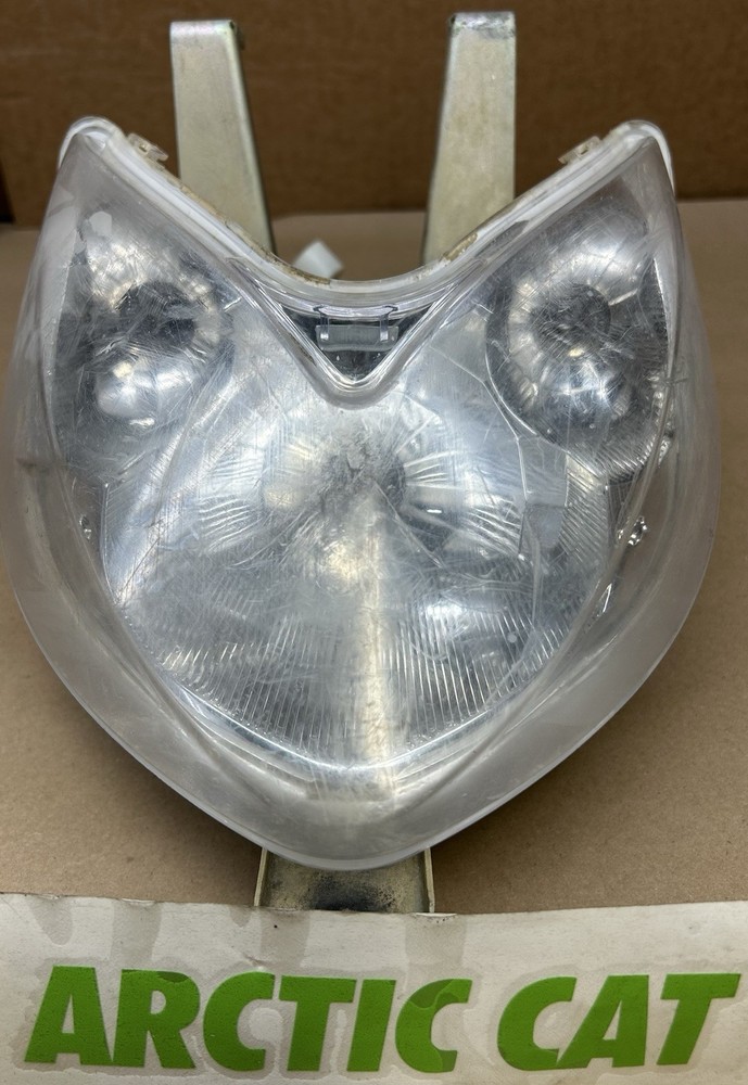 04-08 Arctic Cat DVX 400 Headlight Head Light Lens Frame Housing Socket PP2