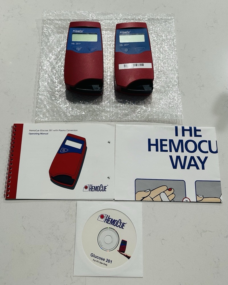2 HemoCue Hb 201+ Hemoglobin System Analyzer