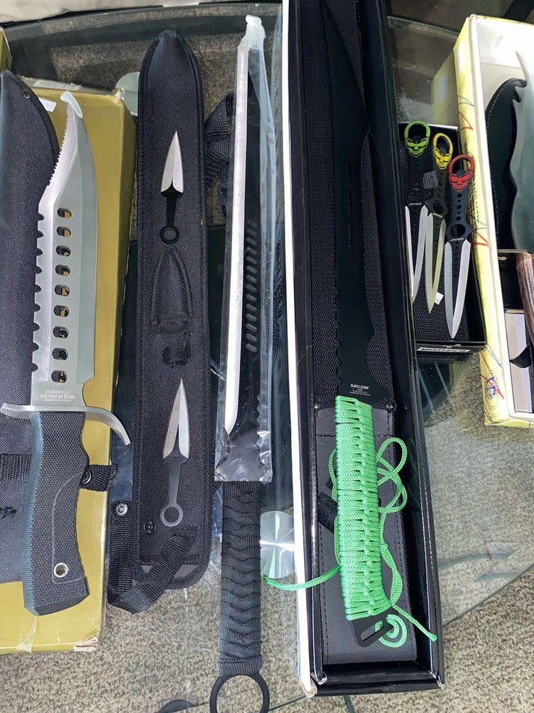sword and knifes