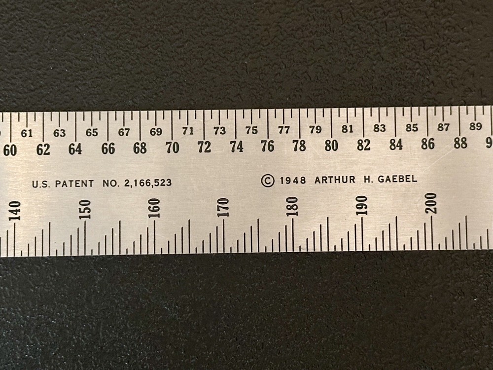 BOSTON GLOBE Employee 1948 Arthur Gaebel Printers Comparative Scale No. 604