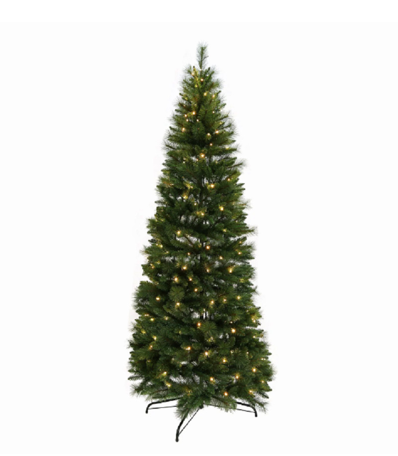 HOLIDAY TIME 7' POP-UP ARTIFICIAL CHRISTMAS TREE, WARM WHITE