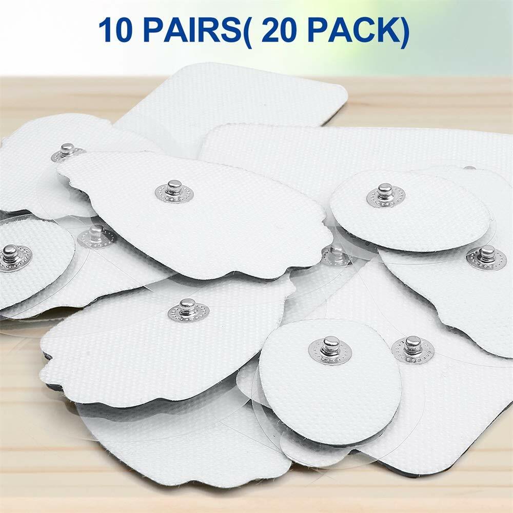 20 Pcs Large TENS Unit Pads Replacement Pads Electrode Patches Reusable