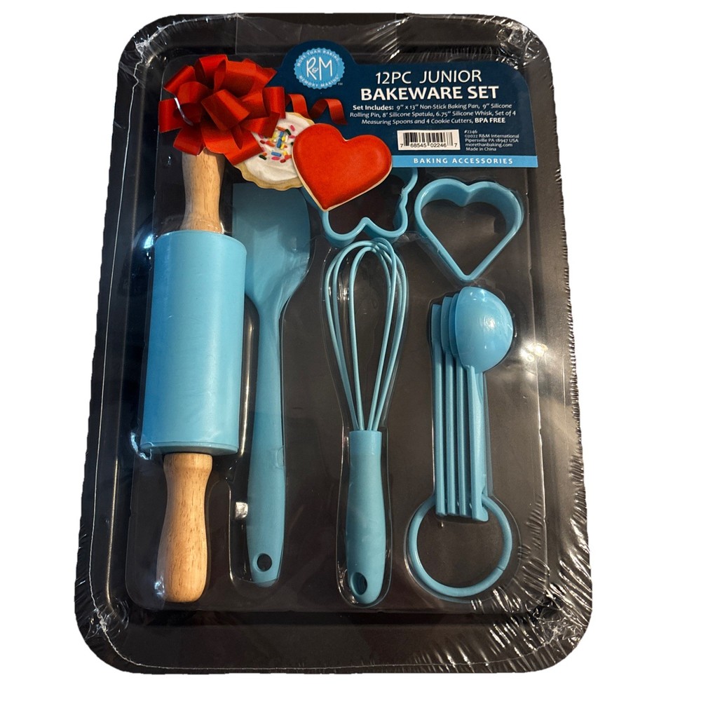 R&M 12 PC Junior Non Stick and Silicone Bakeware Set