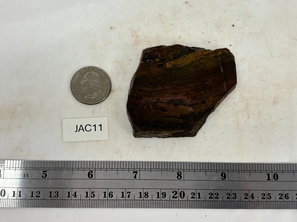 Cali Layered Jasp / Agate Slab Cabbing Lapidary Combo Ship Avail