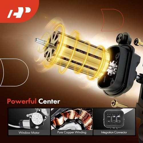 Power Electric Window Regulator with Motor Front Passenger Side (RH)