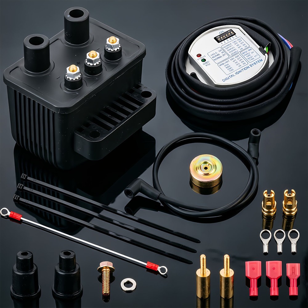 Single Fire Programmable Ignition Coil Kit 53-660 For Evo Big XL 1970-2003