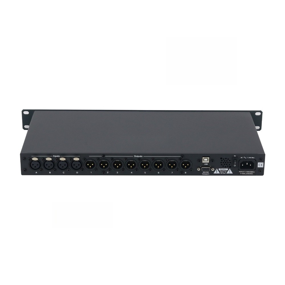 FOR 4.8SP 110V/220V 4 Inputs and 8 Outputs Digital Speaker Audio Processor Stage
