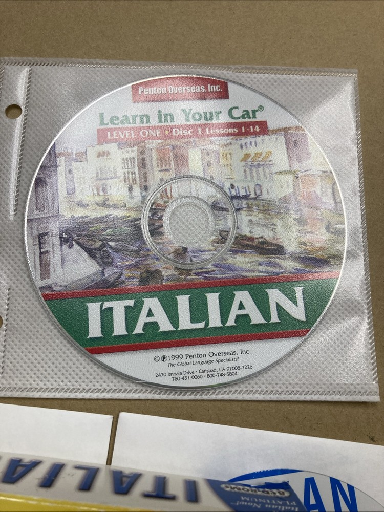 Transparent Language Learn Italian Platinum 8 + 1 CD-ROMs EUC 2004