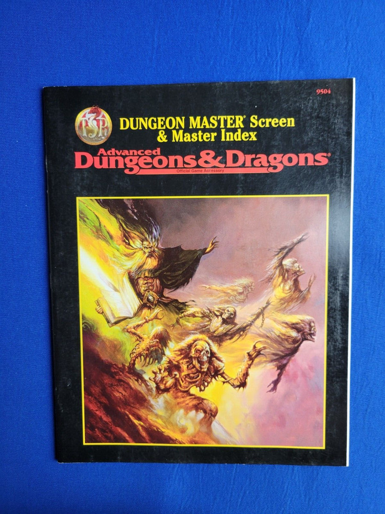 Dungeon Master Screen & Master Index (Index Only) - AD&D
