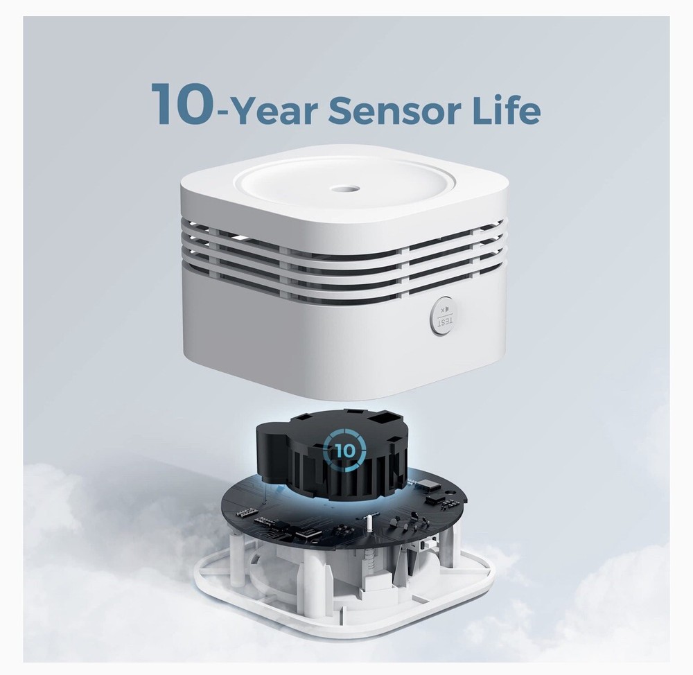 Aegislink Wireless Interlinked Smoke Alarm S-RF200 6 PACK