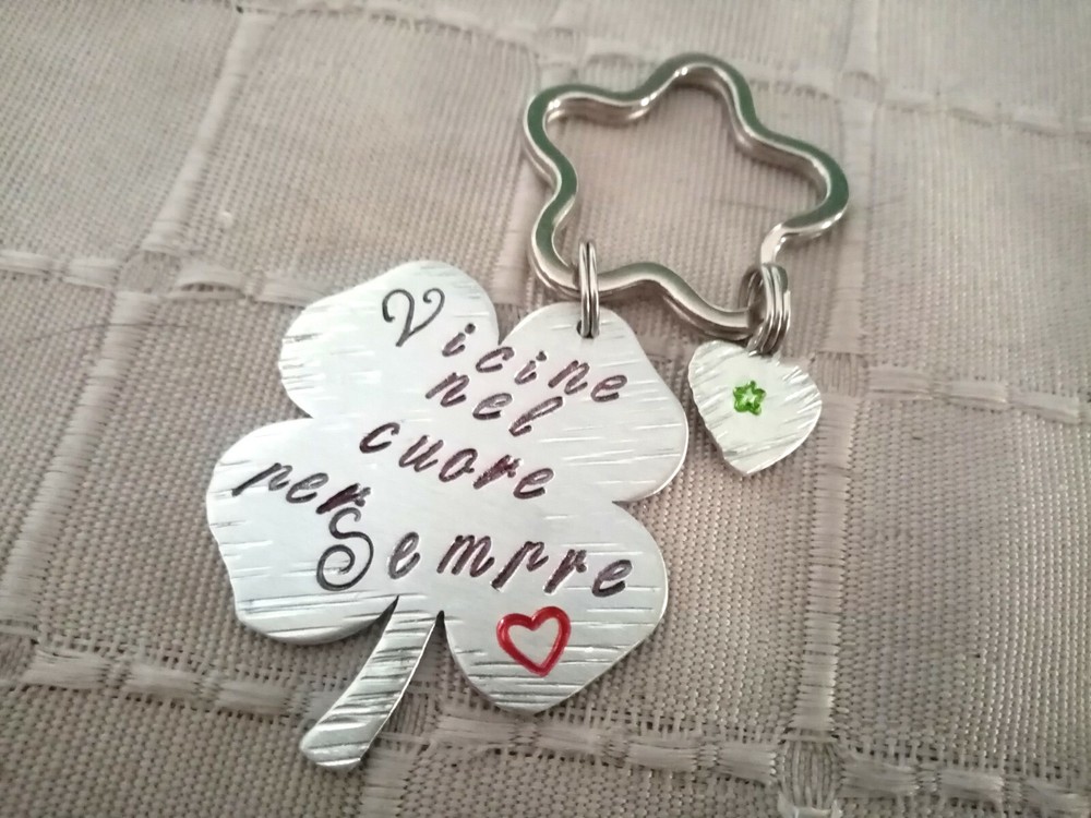 clover keychain as gift friend