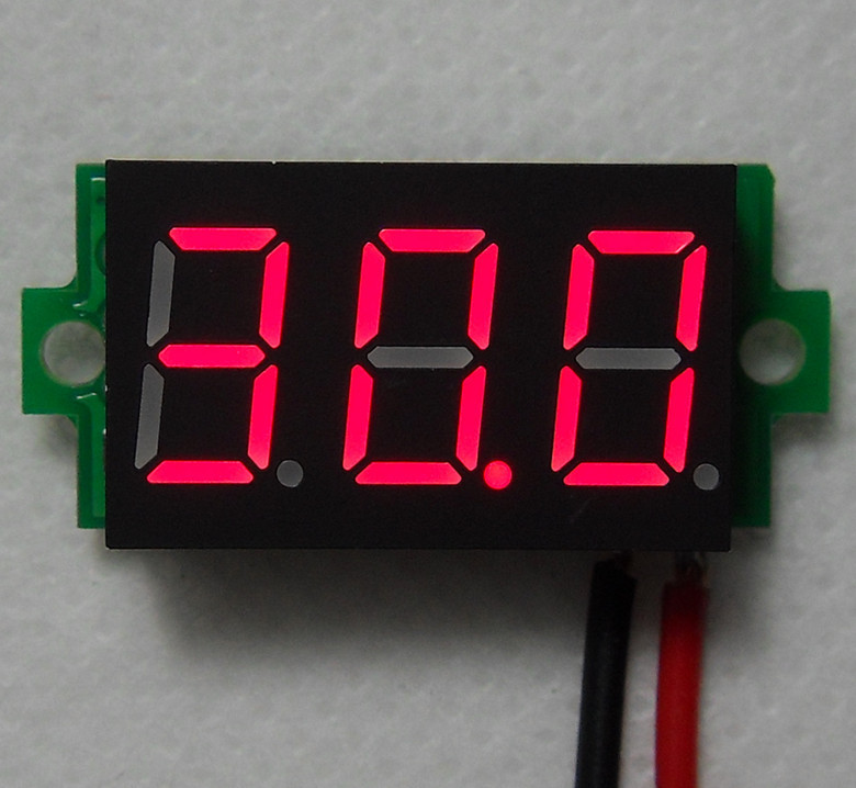 DC 3.2-30V Red LED digital display Voltage Panel Meter Voltmeter
