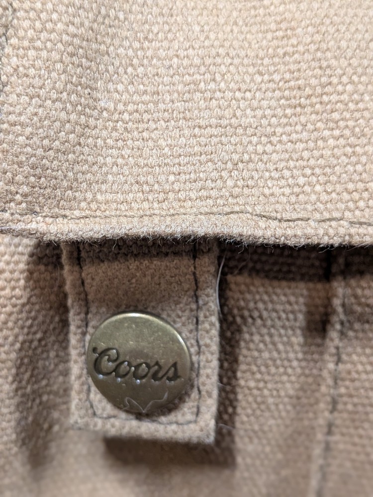 Coors Banquet Promo Backpack Multiple Pockets And Button Up