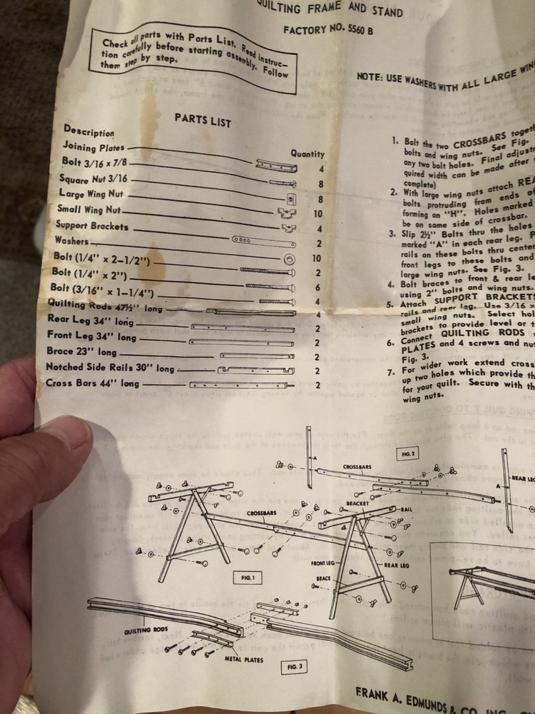 LeeWards Quilting Frame 08-98031