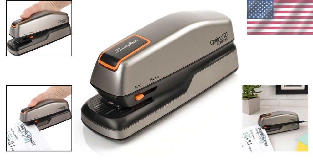 Optima 20 Electric Stapler - 20 Sheet, Compact & Jam-Free for Smooth Workflow