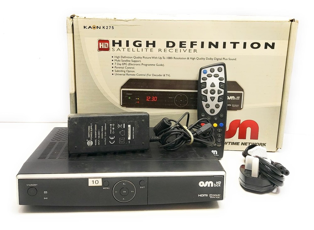 OSN HD Box High-Definition Satellite Receiver HDMI Dolby Digital Plus