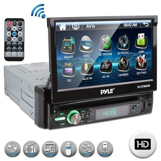 PYLE PLTS78DUB 7" TOUCH SCREEN CD/DVD/MP3 Car Player w/USB AUX Receiver