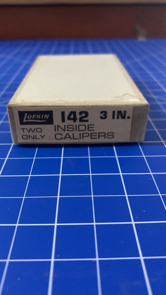 LUFKIN 142 3 in INSIDE CALIPERS Spring Solid Nut VINTAGE!!