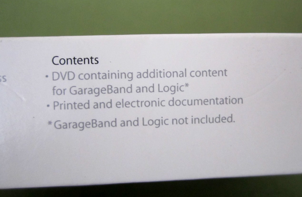 Apple GarageBand Jam Pack Voices One Install Disc