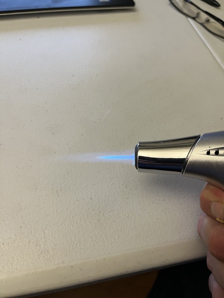 Refillable Butane Torch with Adjustable Flame