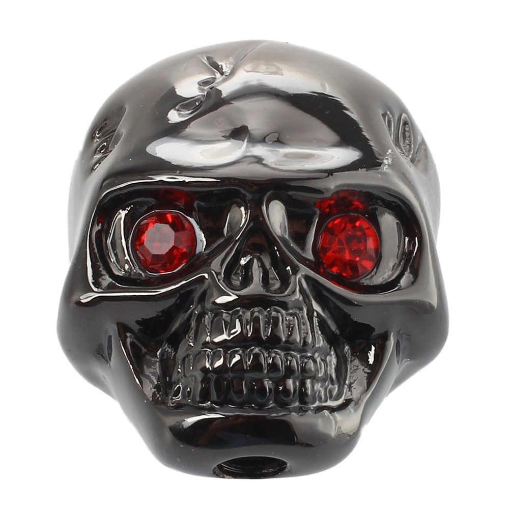 3pcs Electric Guitar Skull Head Volume Control Knobs---Black B3J39730