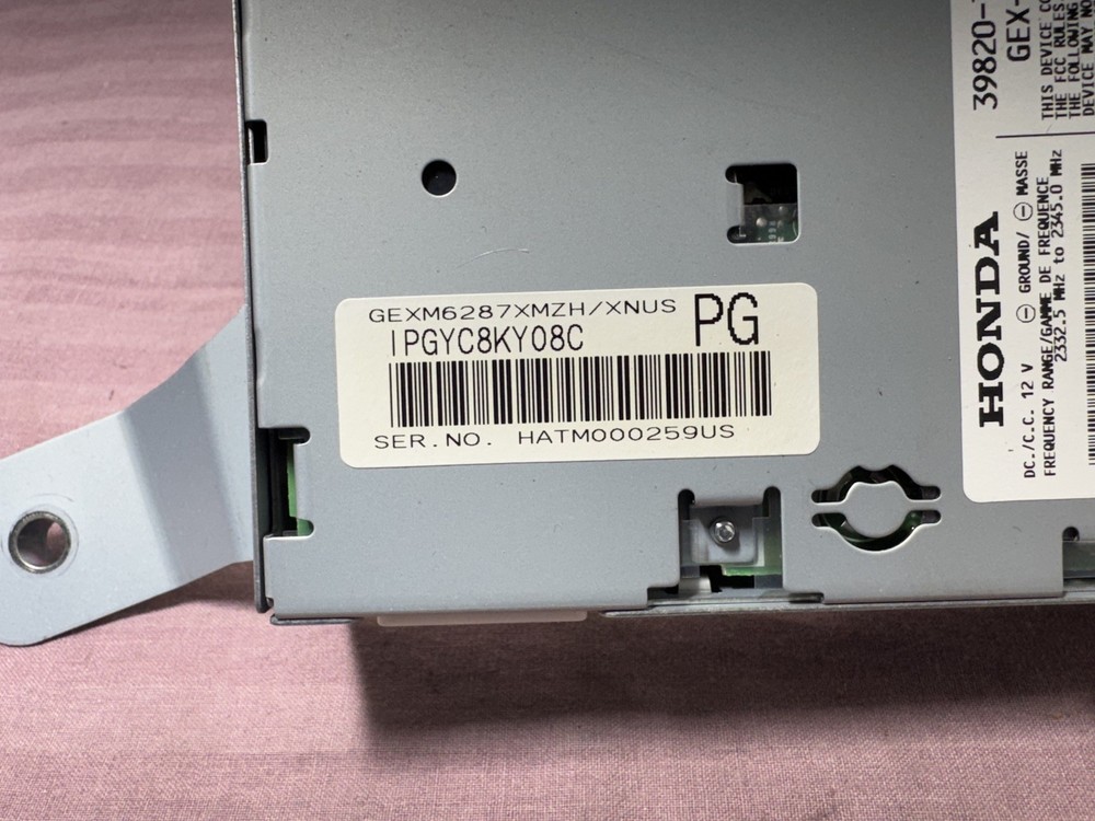 2009-2014 ACURA TSX SATELLITE RADIO RECEIVER XM CONTROL MODULE