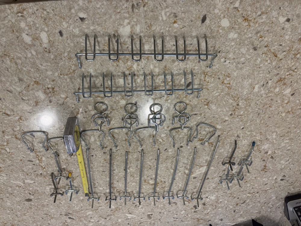 Pegboard Accessories for Organizing Tools in Workshop, Garage