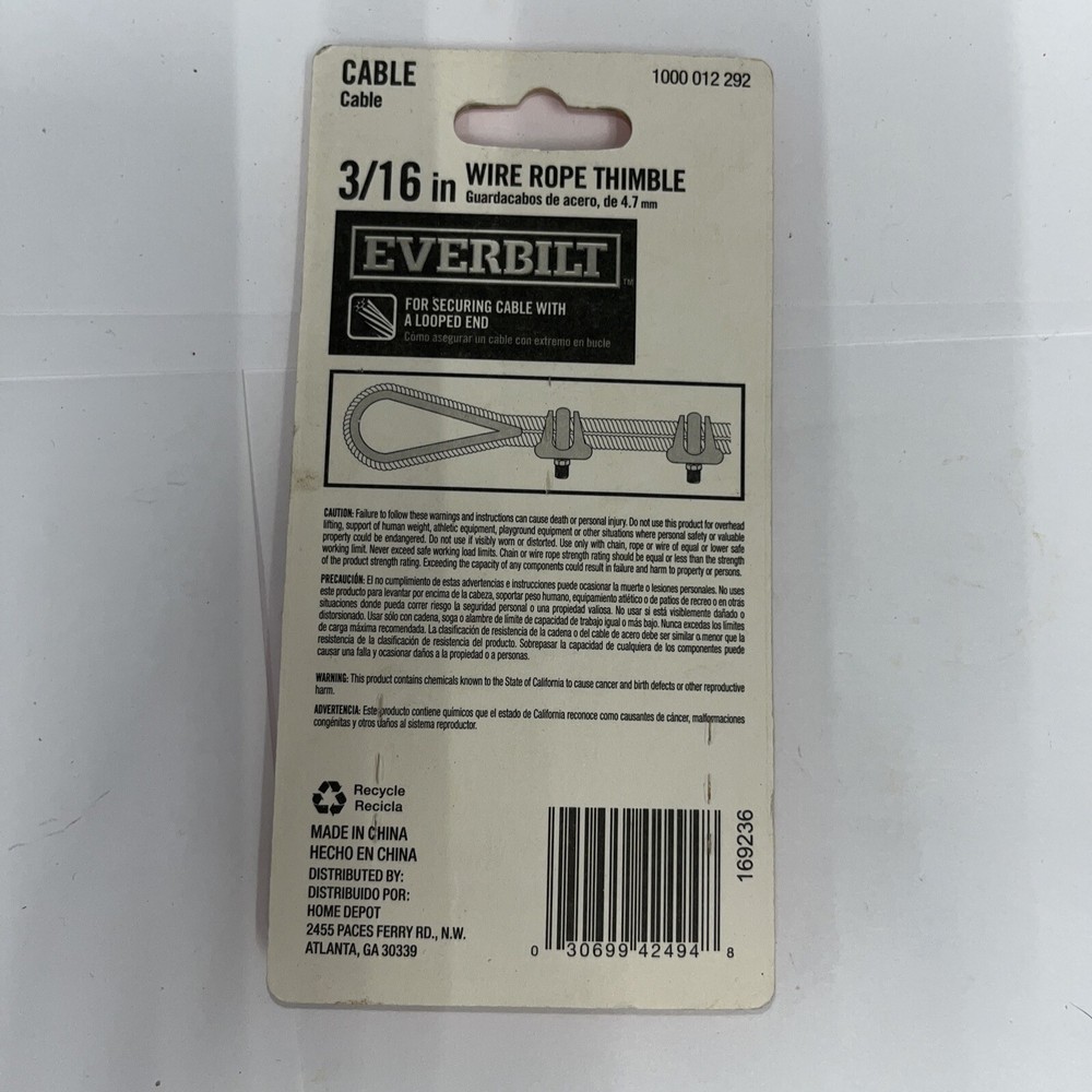 Everbuilt (3/16") Thimble