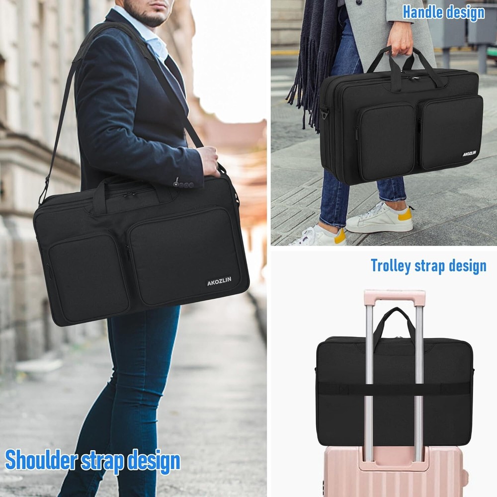 Compact Water-Resistant DJ Controller Carry Case with Pockets for Accessories