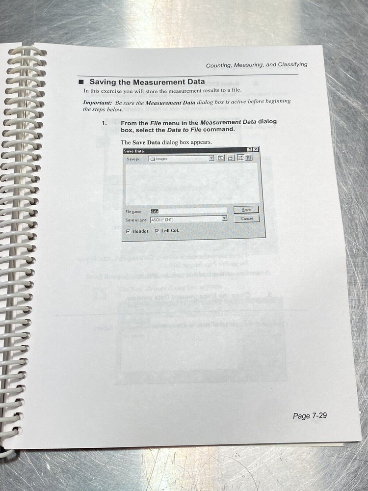 Image-pro Plus The Proven Solution Image Analysis - Users Guide /Service Manual