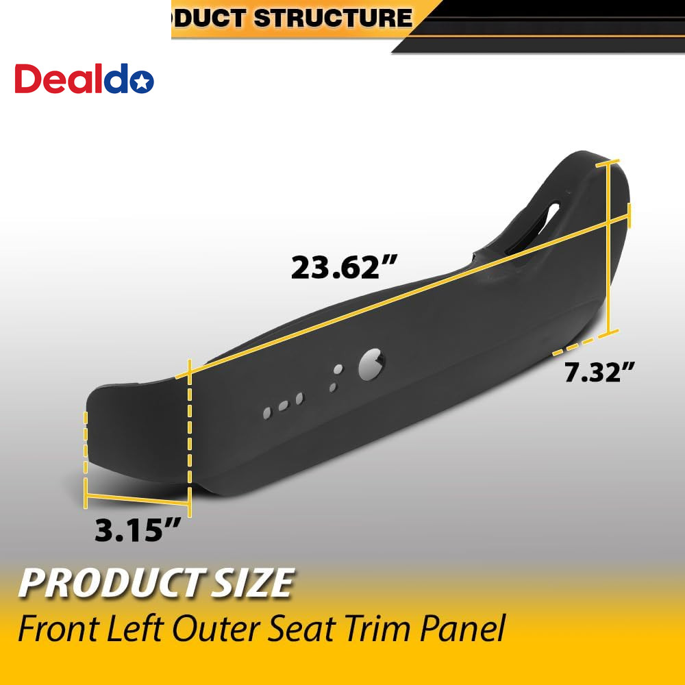 Front Left Outer Seat Trim Panel Compatible with Tesla Model 3 2017-2023, Fit Te